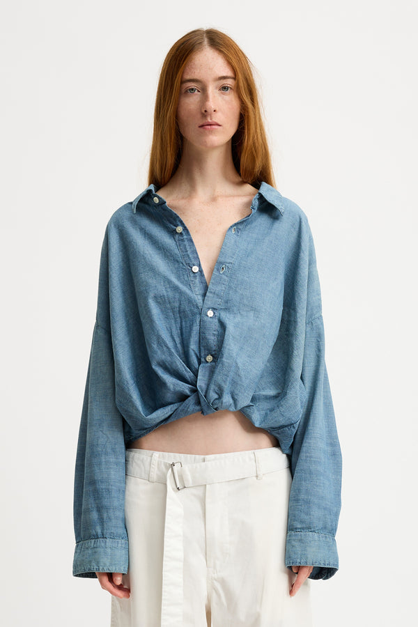 Denimist Twisted Front Shirt Dark Somerset