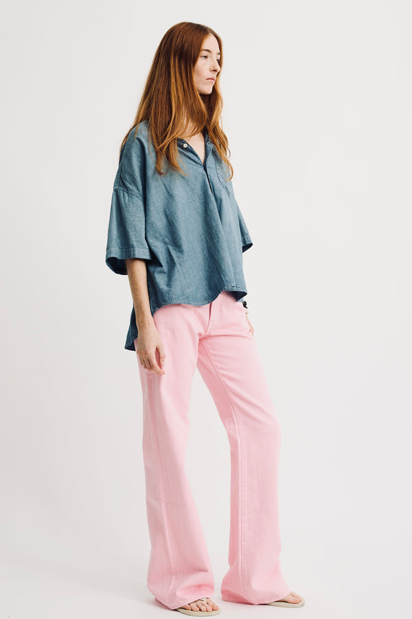 Denimist Short Sleeve Button Down Shirt Dark Somerset