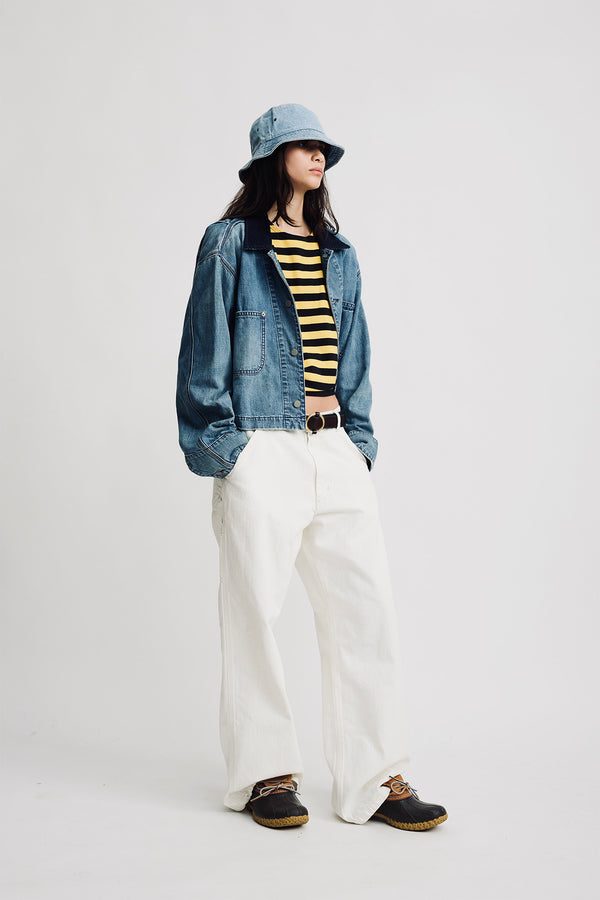 denimist Teri Wide Leg Carpenter Pant Vintage Cream