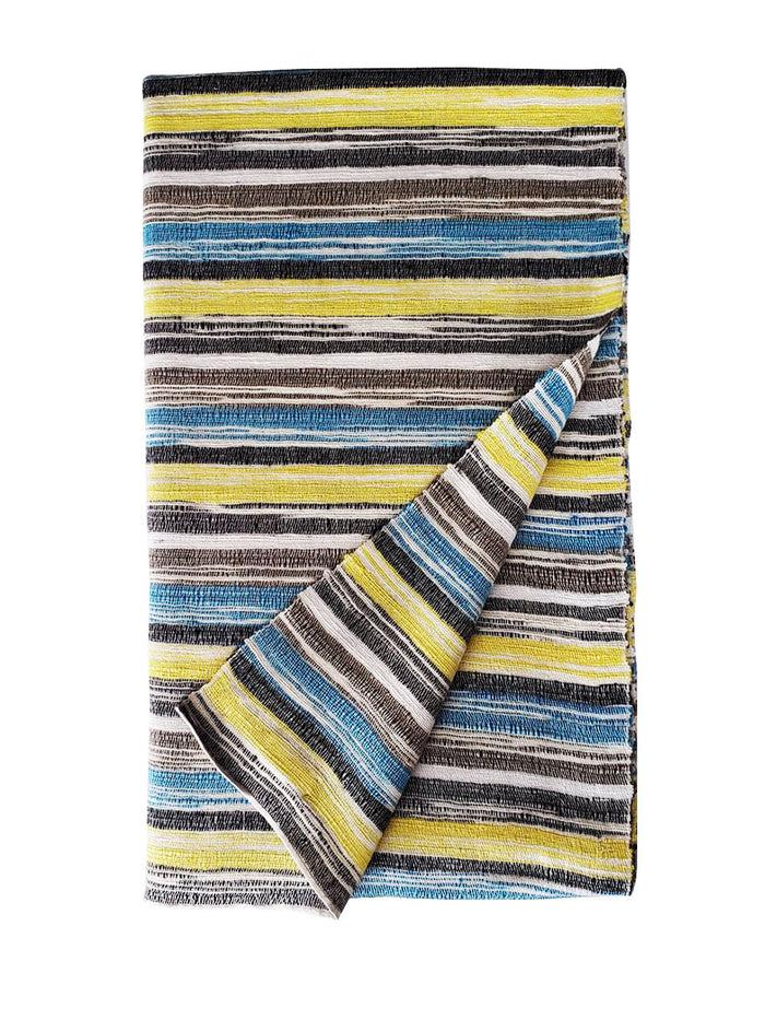 denis colomb Apsara Stole Peacock + Blazing Yellow + Blue + Khaki + African Night