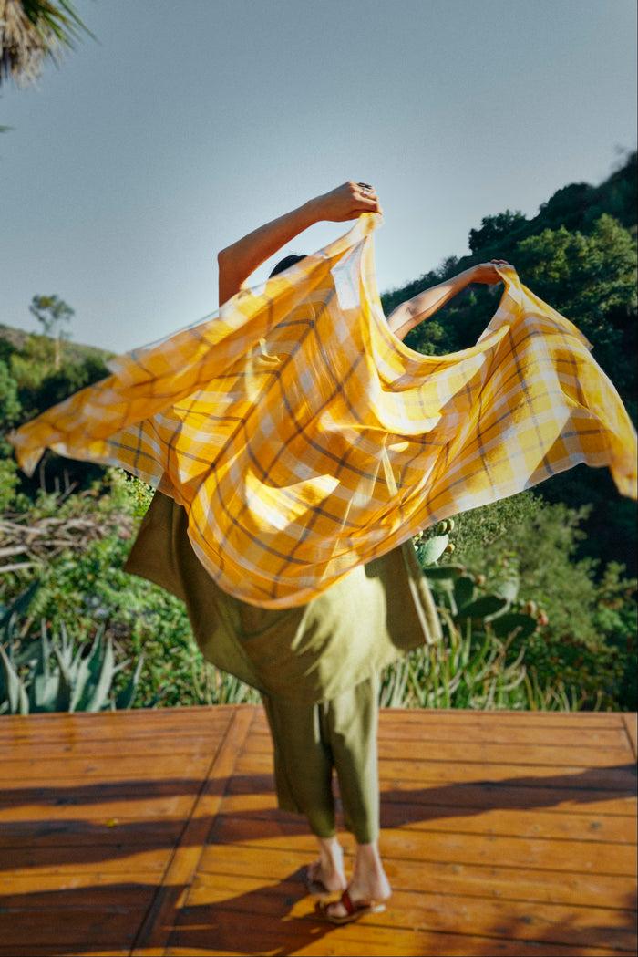 denis colomb Amara Plaid Shawl denis colomb Amara Plaid Shawl