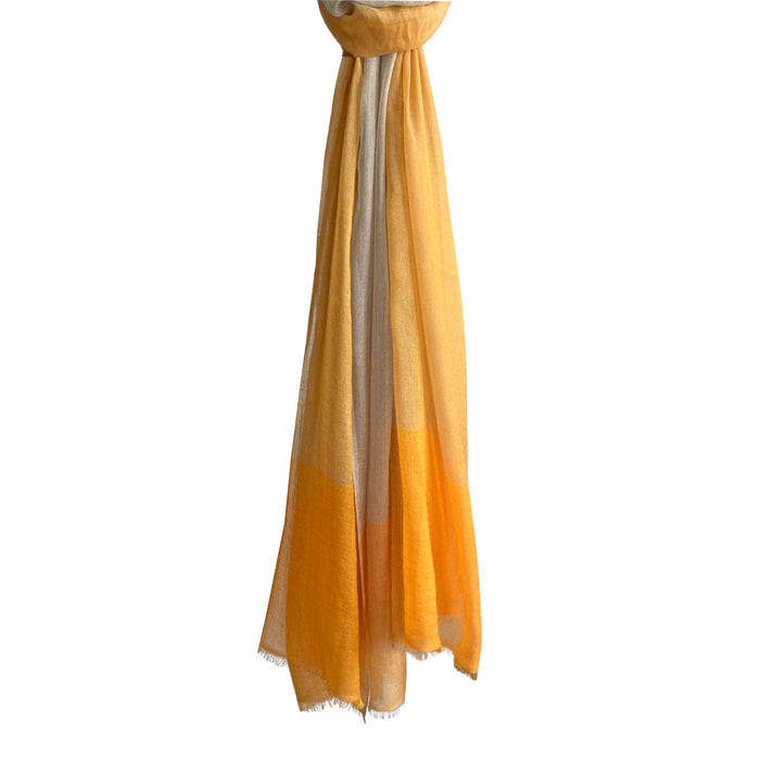 Denis Colomb Angkor Wat Shawl Sand + Orange