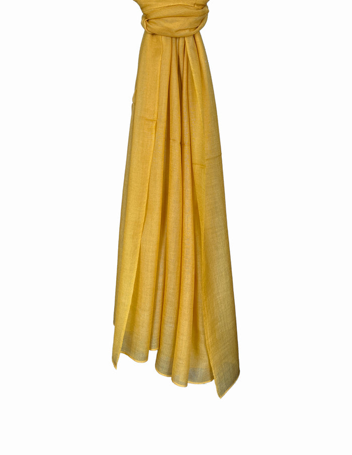 Denis Colomb Cashmere Cloud Shawl Saffron