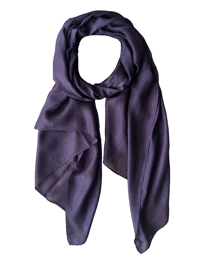 Denis Colomb Cashmere Cloud Stole Dark Fig