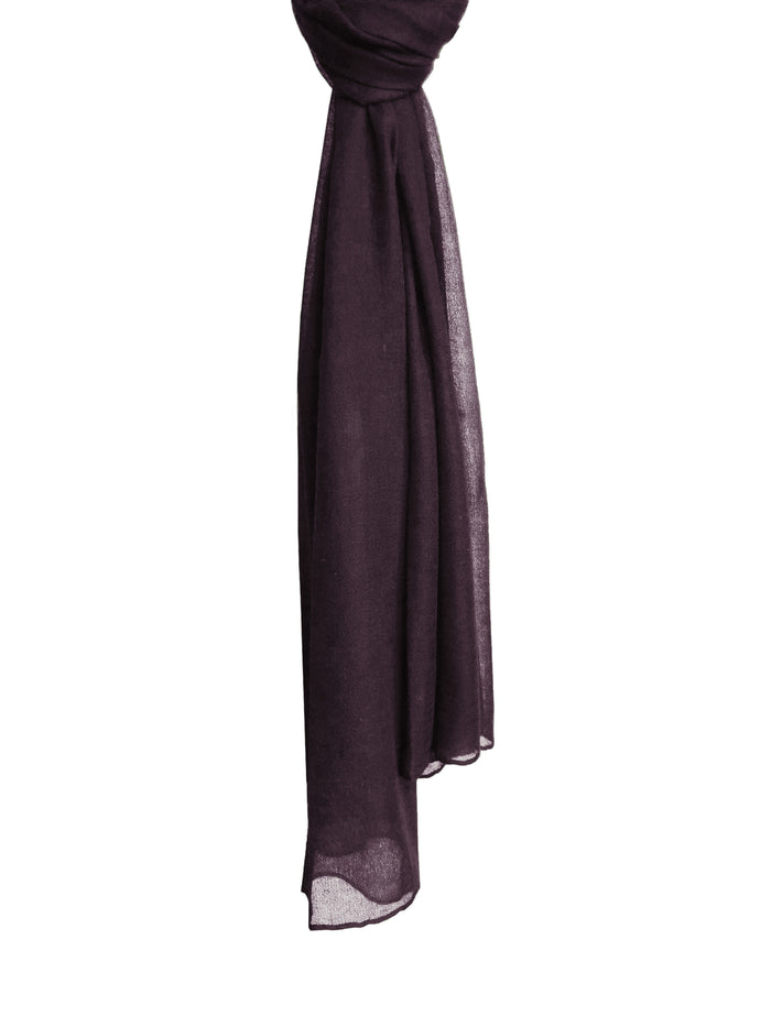 Denis Colomb Cashmere Cloud Stole Dark Fig