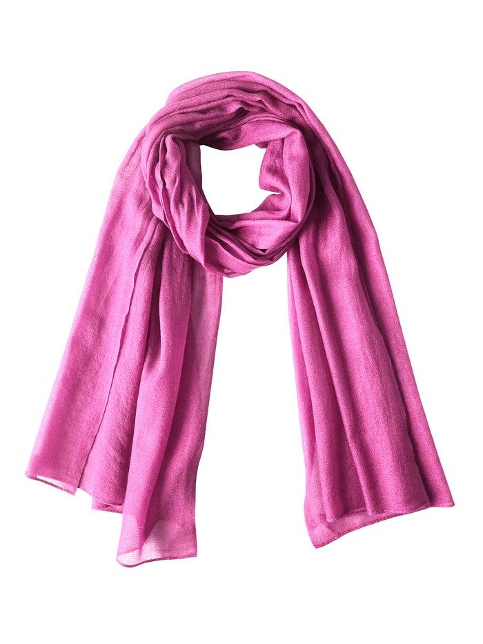 Denis Colomb Cashmere Cloud Stole Shocking Pink