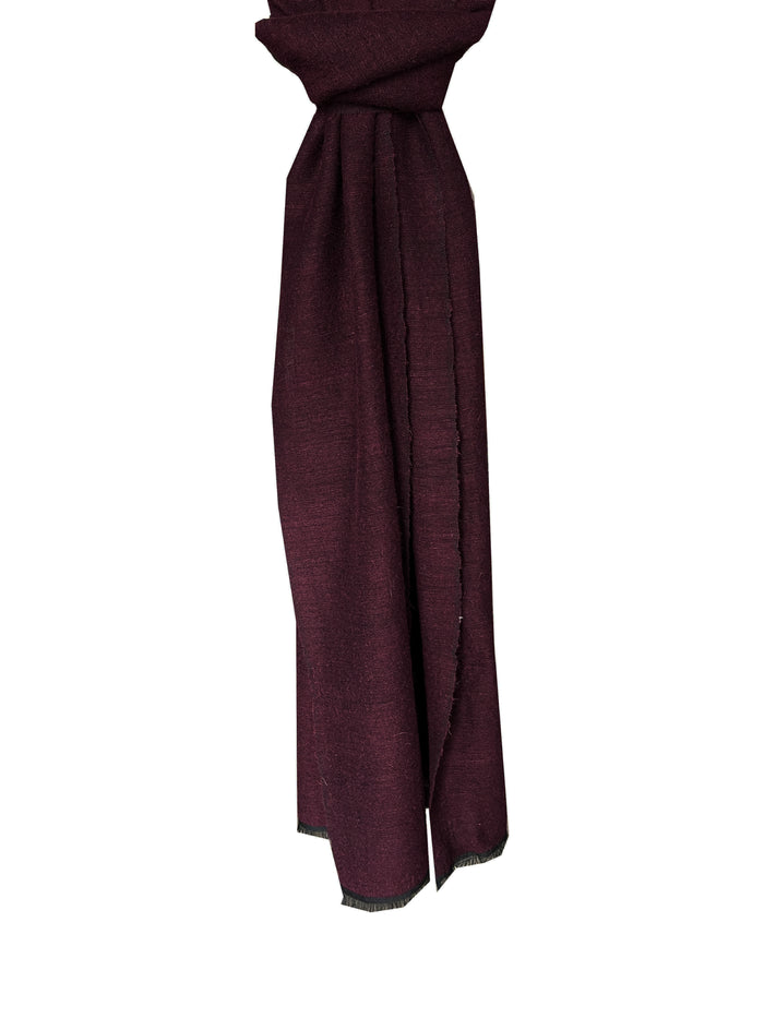 Denis Colomb Fes Scarf Black + Dark Fig