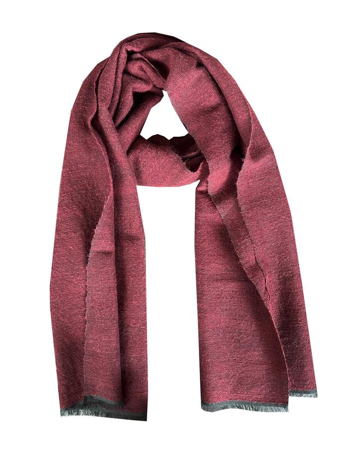 Denis Colomb Fes Scarf Black + Tibetan Red Monk