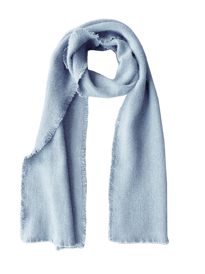 Denis Colomb Four Sided Fringe Scarf Winter Sky