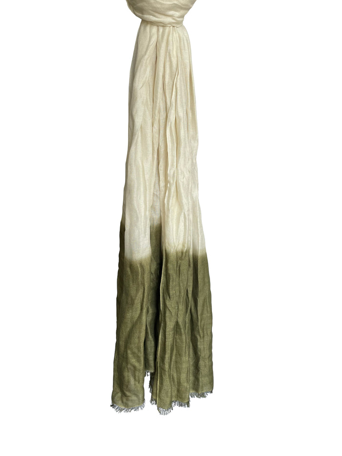Denis Colomb Froisse Silk Dip Dye White+ Oliver