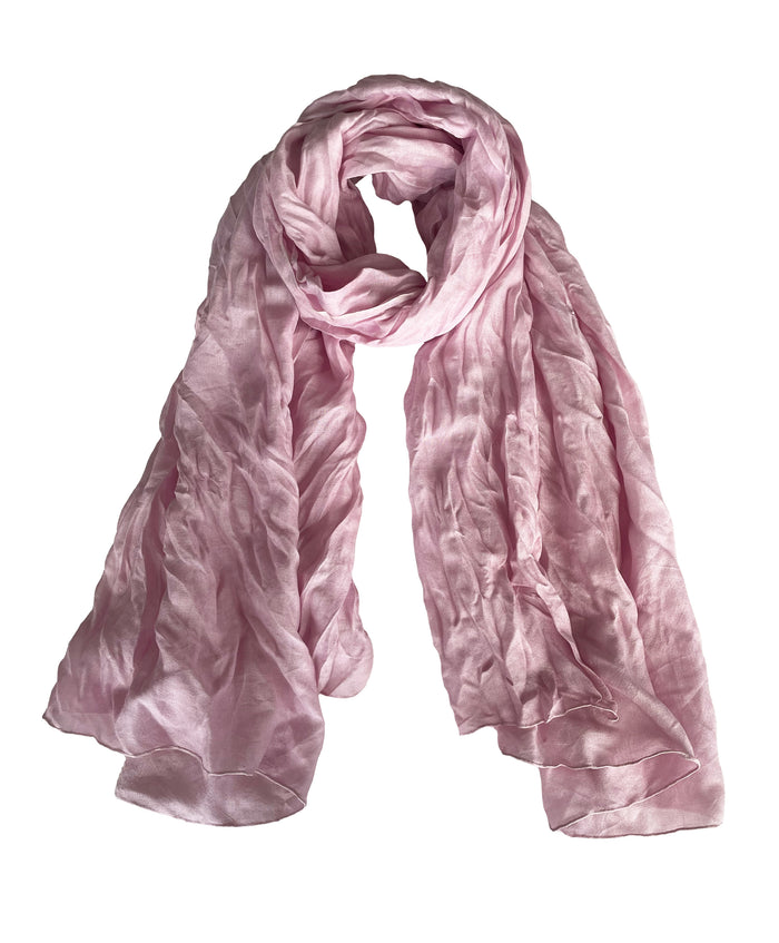 denis colomb Froisse Silk Solid Shawl Nude