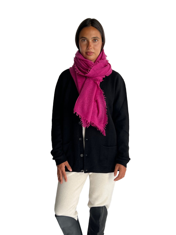 denis colomb Fuzzy Feutre Shawl Berry