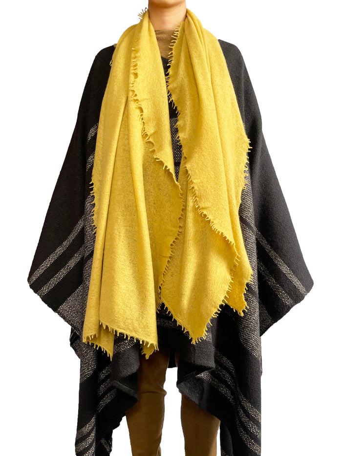 Denis Colomb Fuzzy Feutre Shawl Honey