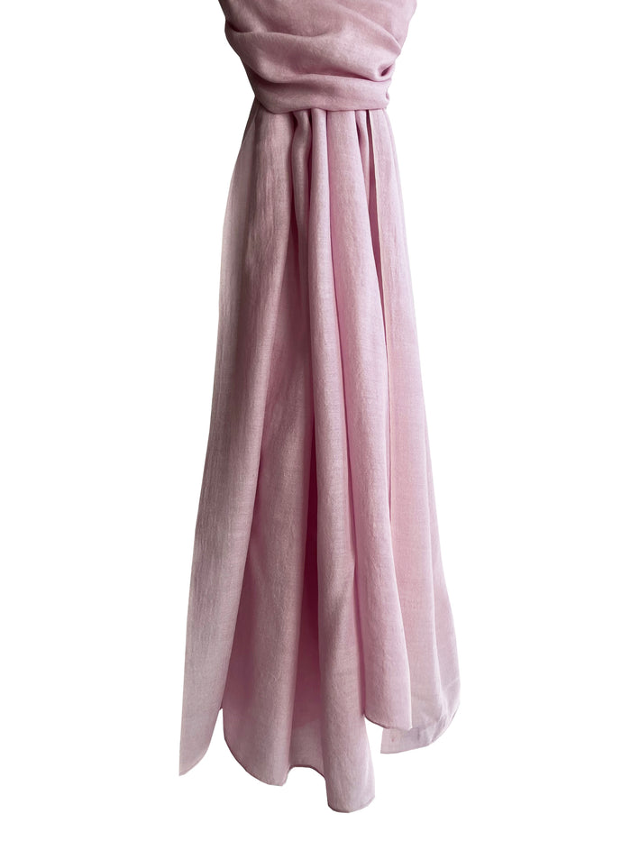 Denis Colomb Georgia Silk Solid Shawl Nude