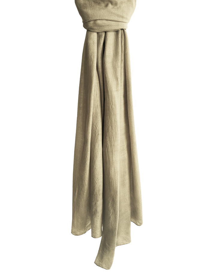 Denis Colomb Georgia Silk Solid Shawl Sand