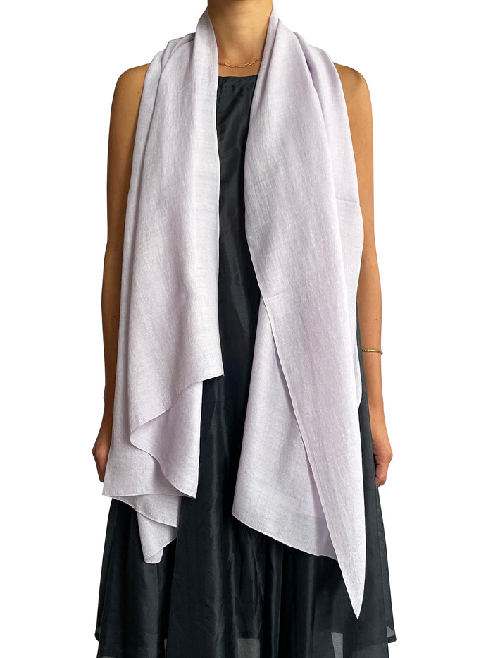 Denis Colomb Georgia Silk Solid Stole Evening Haze