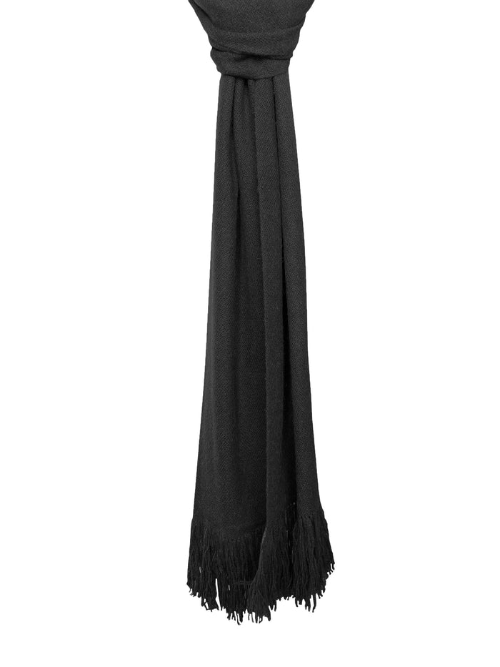 Denis Colomb Gobi Solid Scarf Black