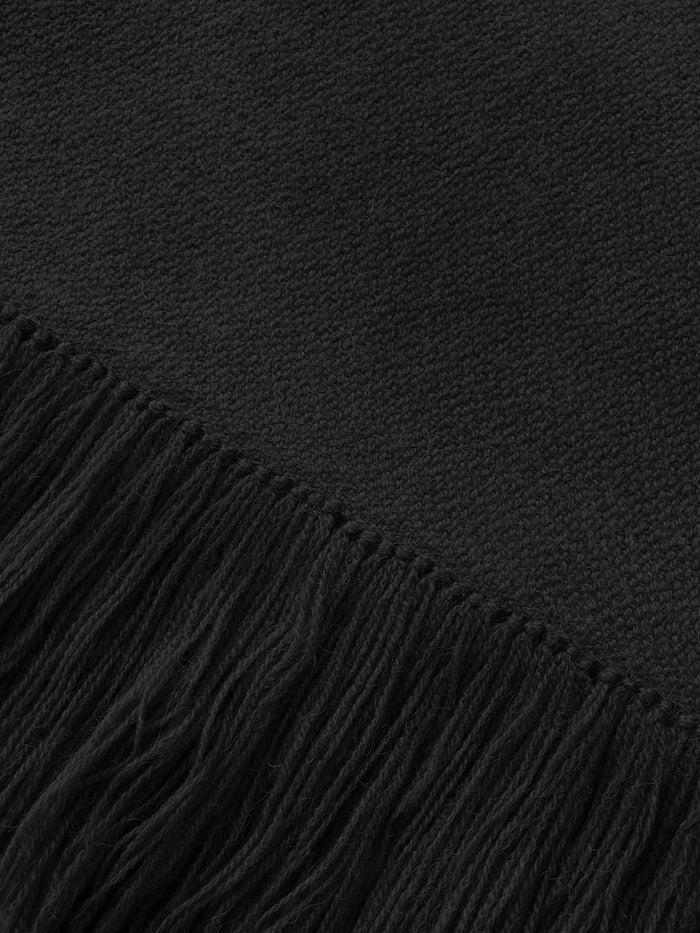 Denis Colomb Gobi Solid Scarf Black