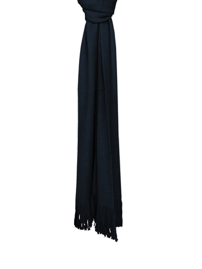 Denis Colomb Gobi Solid Scarf Dark Navy