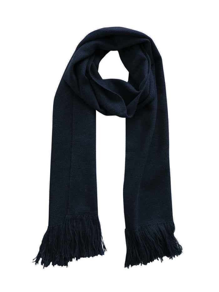 Denis Colomb Gobi Solid Scarf Dark Navy