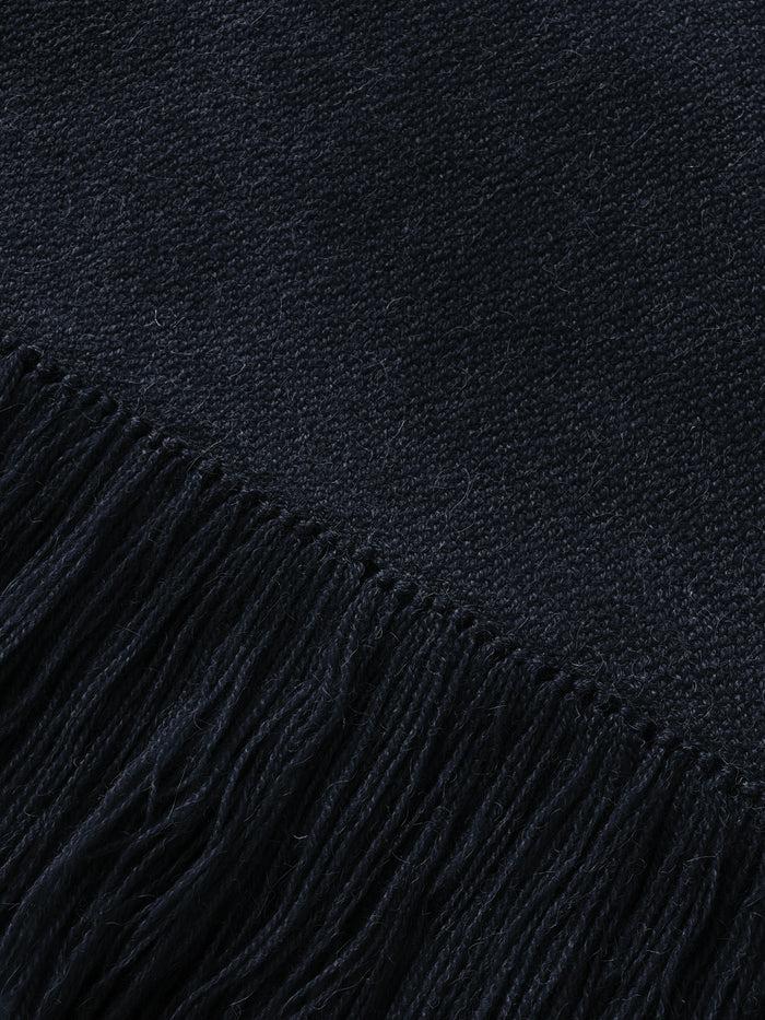 Denis Colomb Gobi Solid Scarf Dark Navy