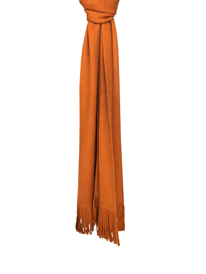 Denis Colomb Gobi Solid Scarf Tibetan Orange