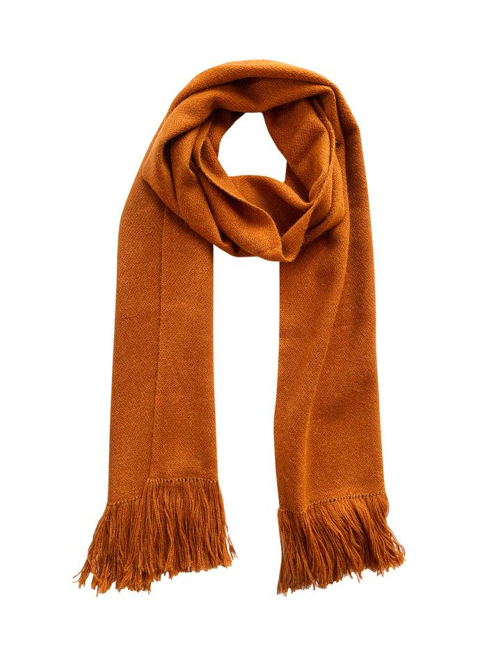 Denis Colomb Gobi Solid Scarf Tibetan Orange