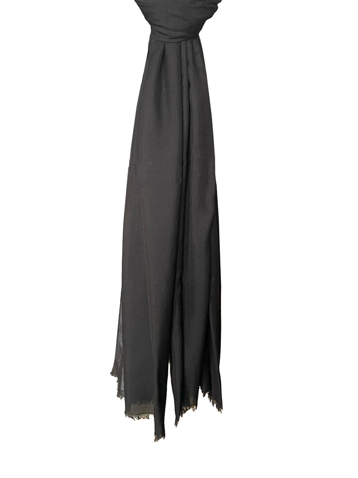 Denis Colomb Ibiza Solid Large Shawl Black