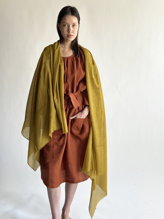 denis colomb Ibiza Solid Shawl Curry