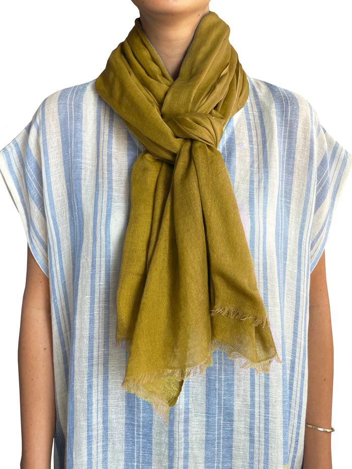 Denis Colomb Ibiza Solid Shawl Khaki