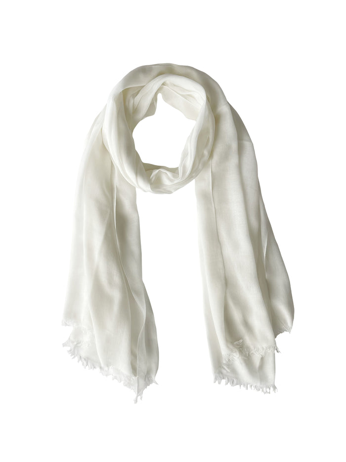Denis Colomb Ibiza Solid Shawl Pure White