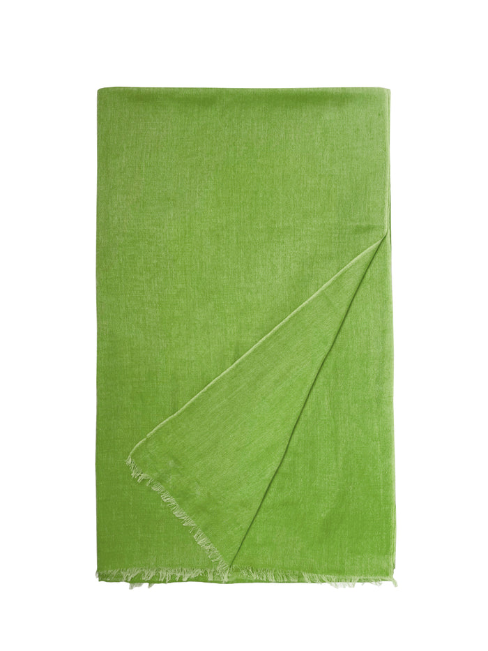 Denis Colomb Ibiza Solid Shawl Vibrant Green