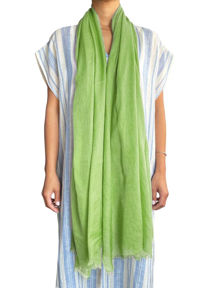 Denis Colomb Ibiza Solid Shawl Vibrant Green