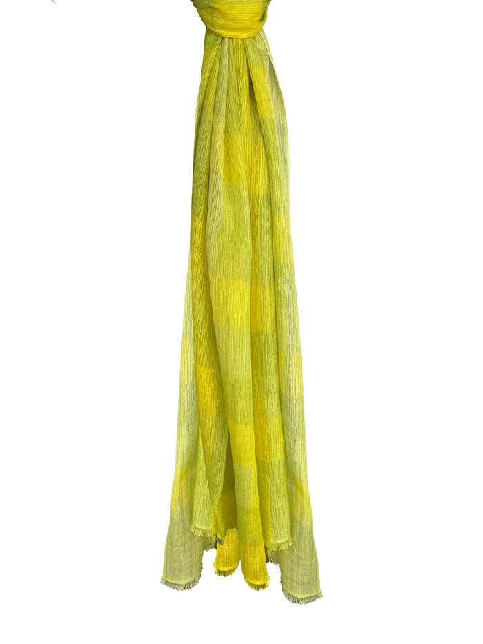 Denis Colomb Mandala Shawl Dawn Yellow + Green