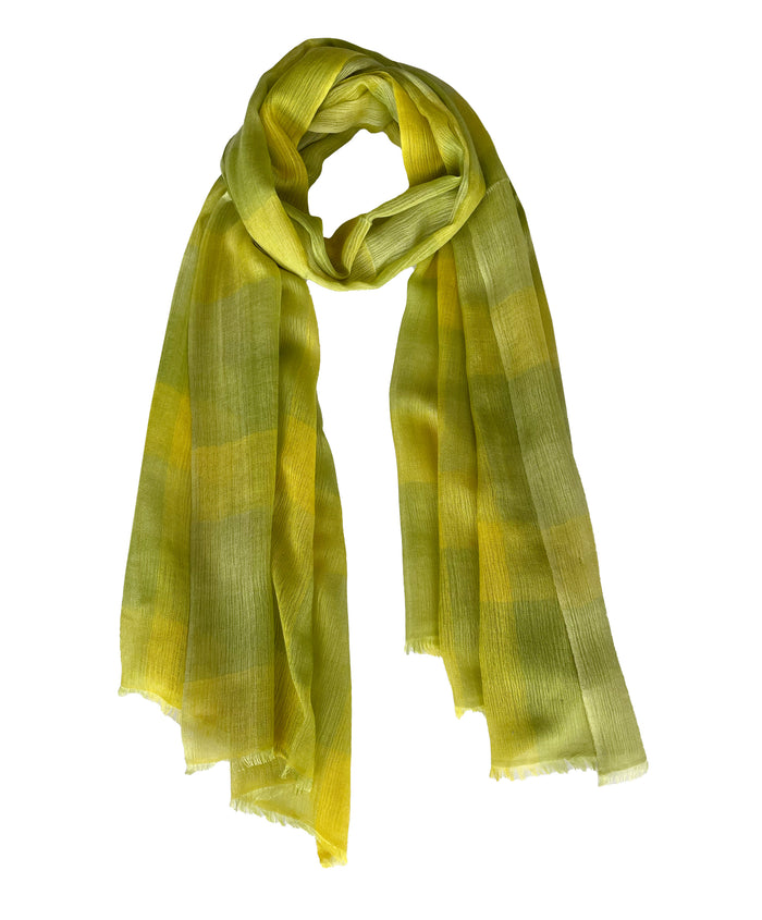 denis colomb Mandala Shawl Dawn Yellow + Green
