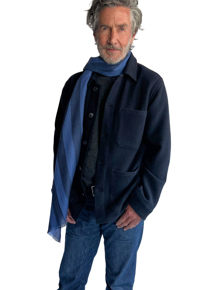 Denis Colomb Men's Gaucho Jacket Midnight Blue