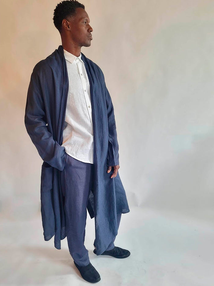 denis colomb Men's Nomad Coat Midnight Blue