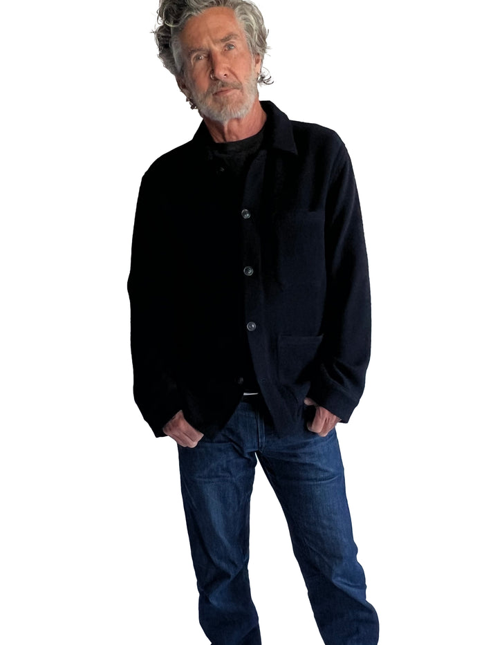 denis colomb Men's Worker Jacket Midnight Blue