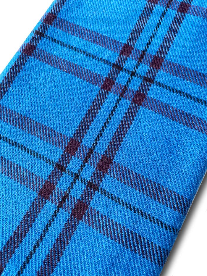 Denis Colomb Mori Stole Altai Blue + Dark Fig + Black