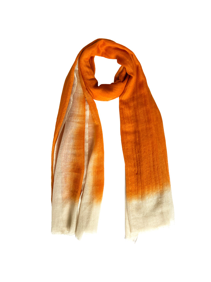 Denis Colomb Mustang Peacock Stole Sand+ Orange