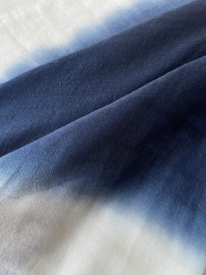 Denis Colomb Mustang Peacock Stole White + Indigo