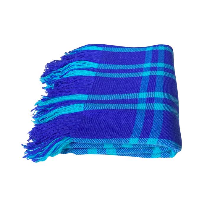 denis colomb Nara Blanket Blue Cobalt + Turquoise