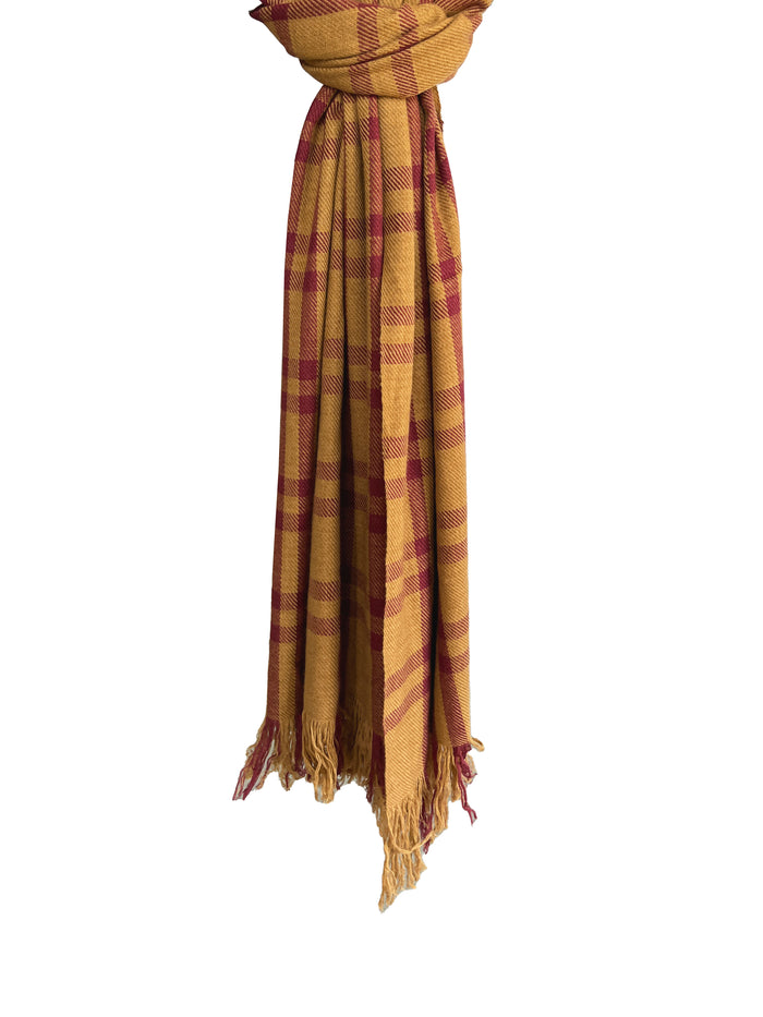 Denis Colomb Nara Stole Moutarde + Tib Red Monk