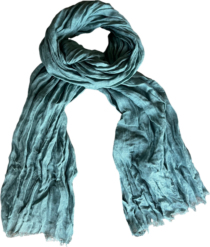 Denis Colomb Samba Solid Large Shawl Dark Jade