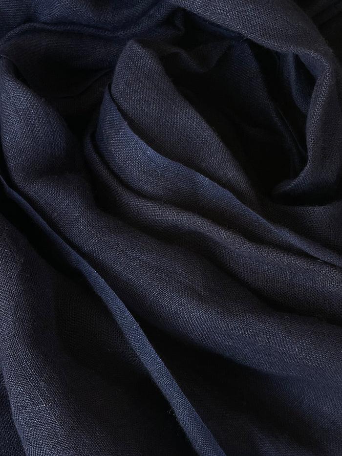 Denis Colomb Samba Solid Large Shawl Midnight Blue