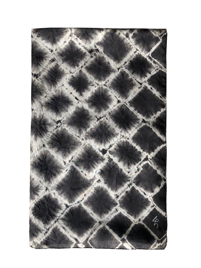 Denis Colomb Shibori Large Shawl Burnt Earth