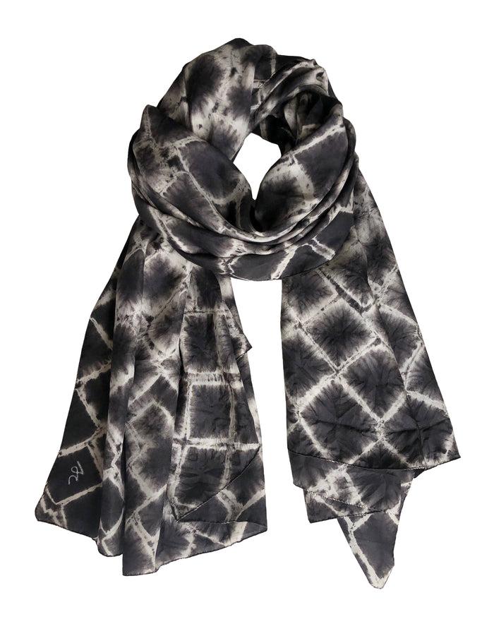 denis colomb Shibori Large Shawl Burnt earth