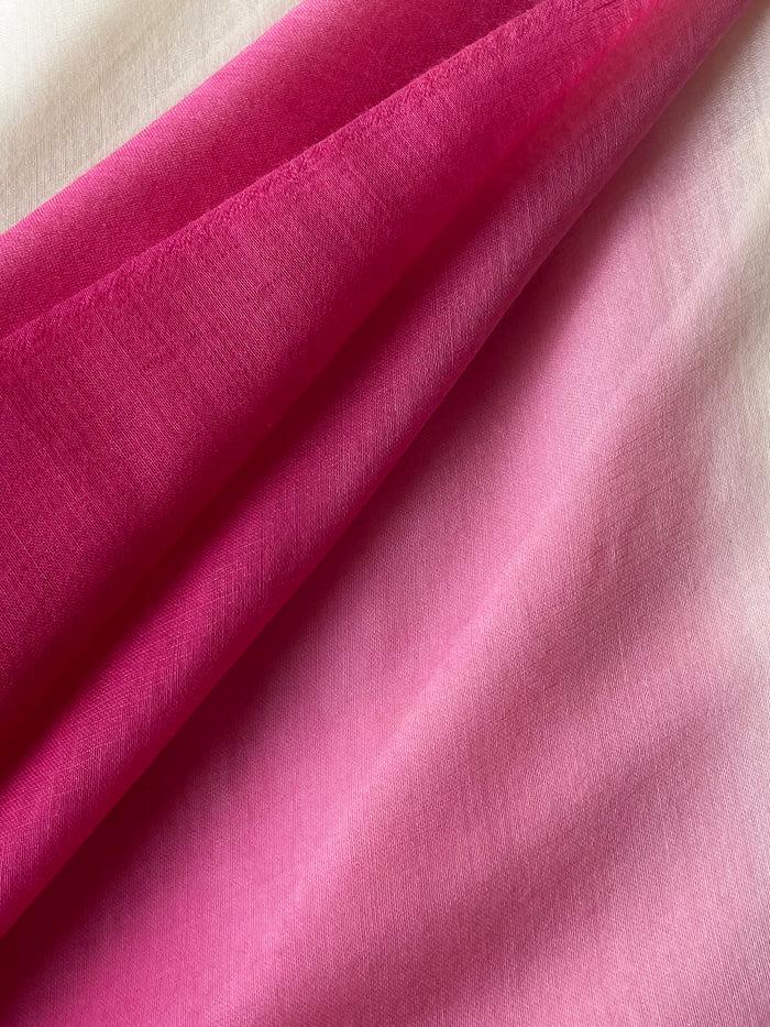 Denis Colomb Silky Cloud Ombre Stole White+Cerise