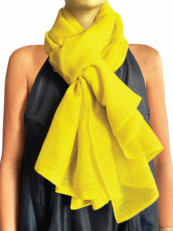 denis colomb Silky Cloud Shawl Blazing Yellow
