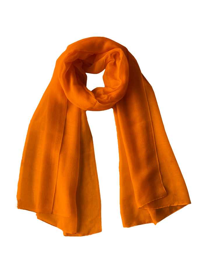 Denis Colomb Silky Cloud Stole Burnt Orange